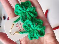 #30 Four Leaf Clover Crochet earrings